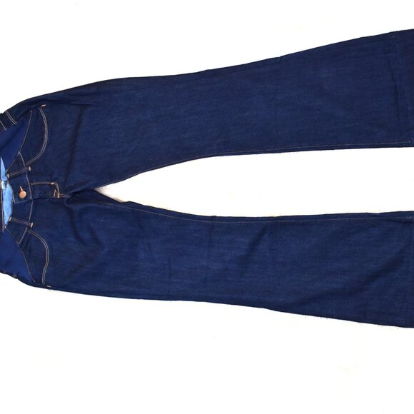 J Brand Mama J Maternity Jeans 26 Dark Blue Flare Bootcut Stretch Waist - Picture 13 of 13